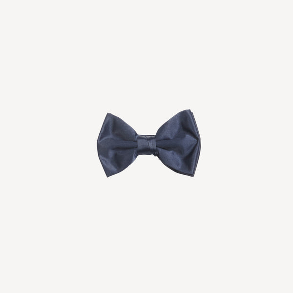 Steel Blue Bow Tie | Solid Color Satin Bow Tie in Steel Blue 
