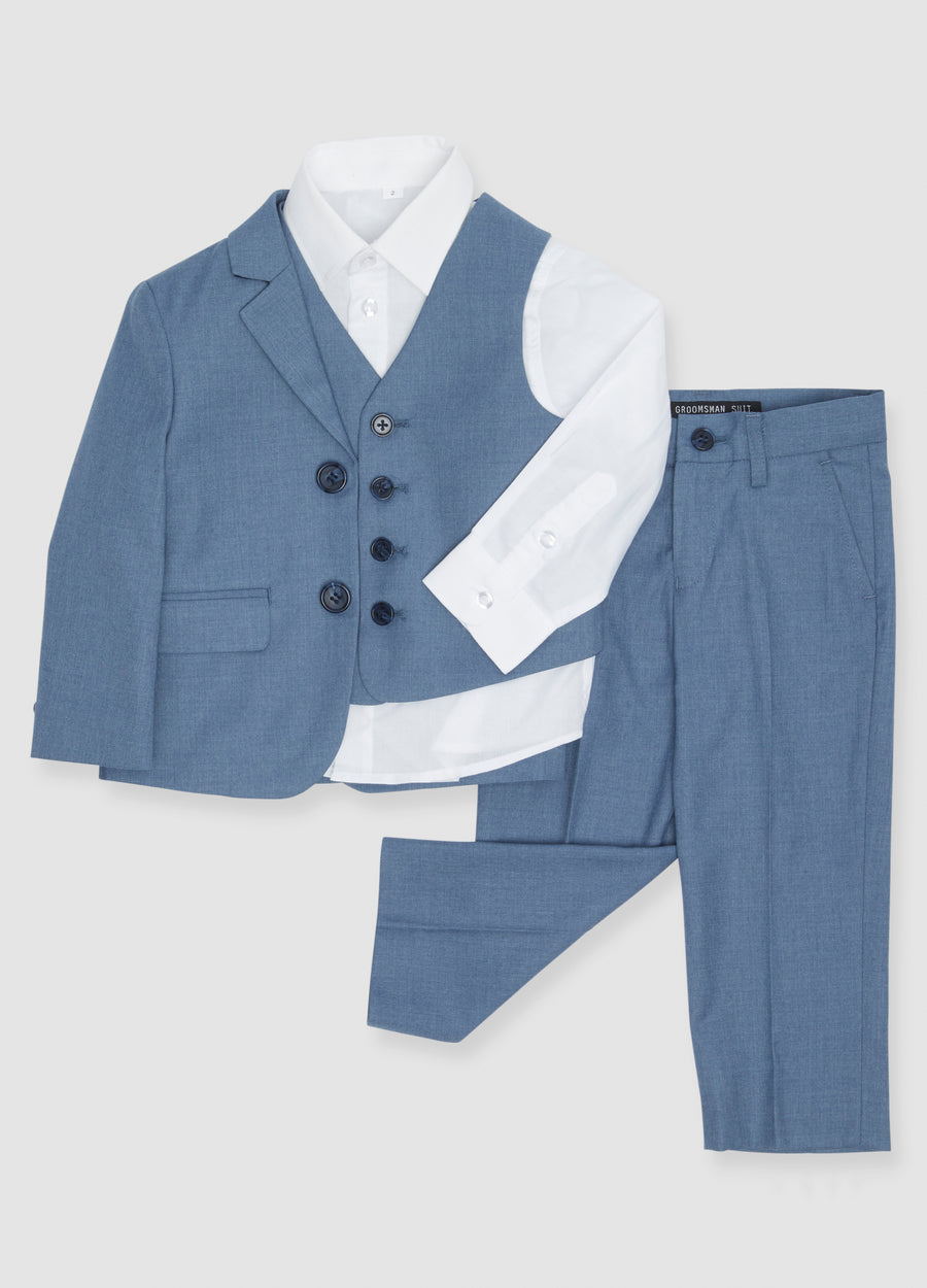 Buy Little Baby Toddler Kids Boys Gray Notch Lapel Blazers Suits Jacket  Size S-7 (Large:(12-18 Months)) at Amazon.in