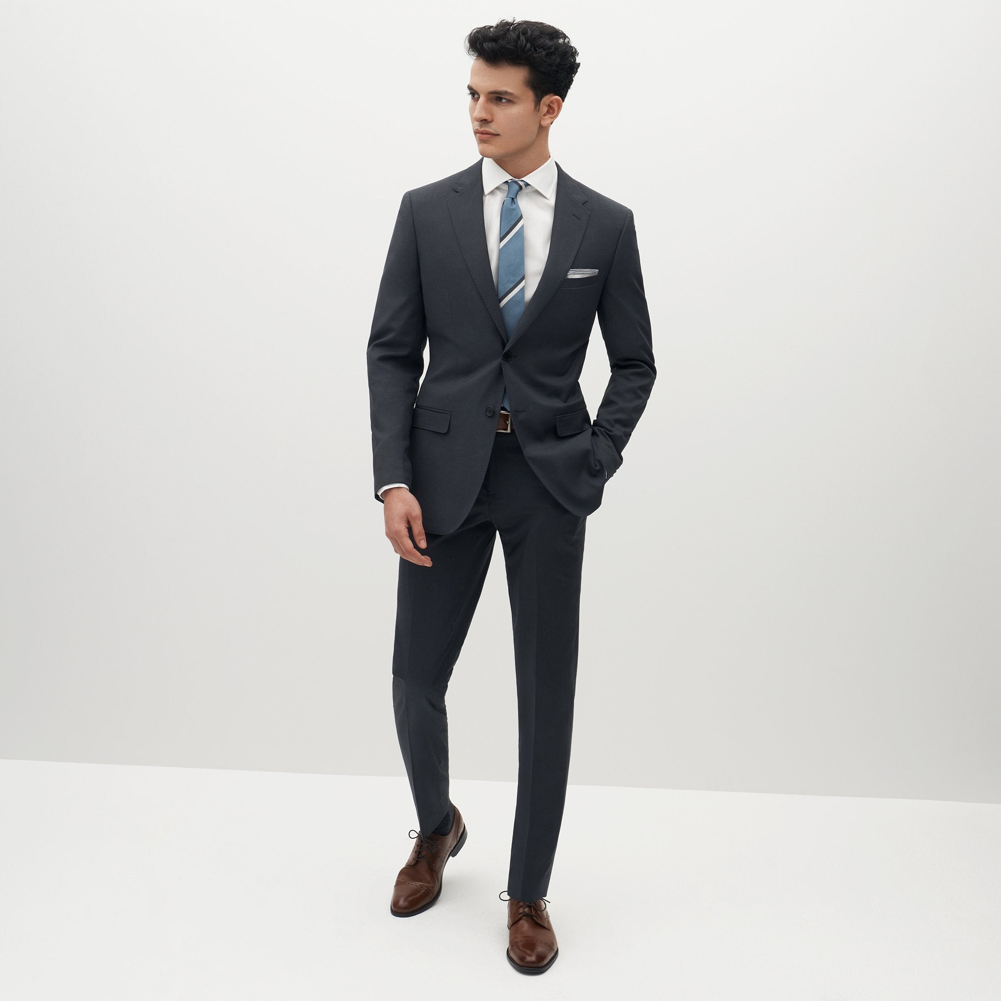 dark grey suit outfit