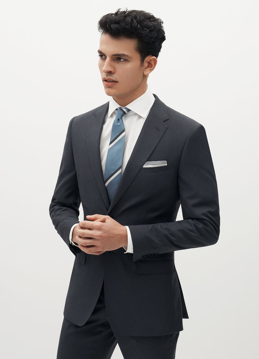 Men's Charcoal Gray Suit Article - How to wear a custom bespoke