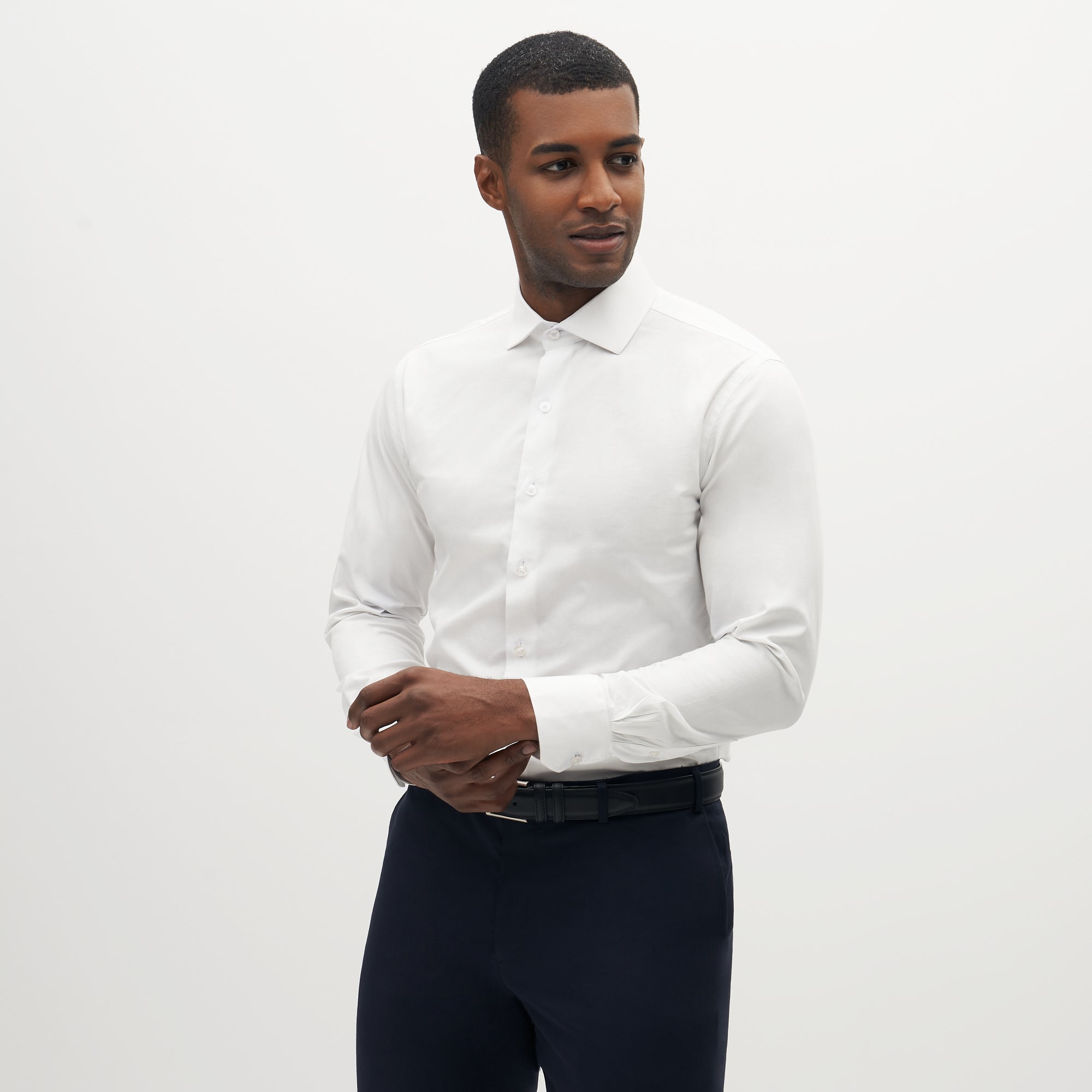 Men'S White Dress Shirt | Suitshop