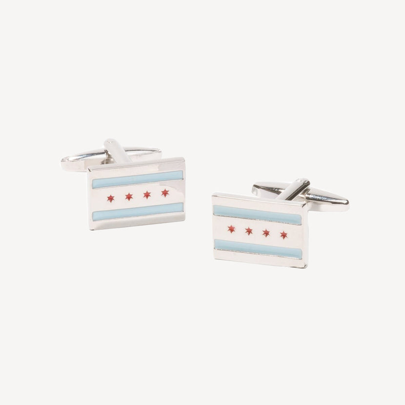 Chicago Flag Cufflinks