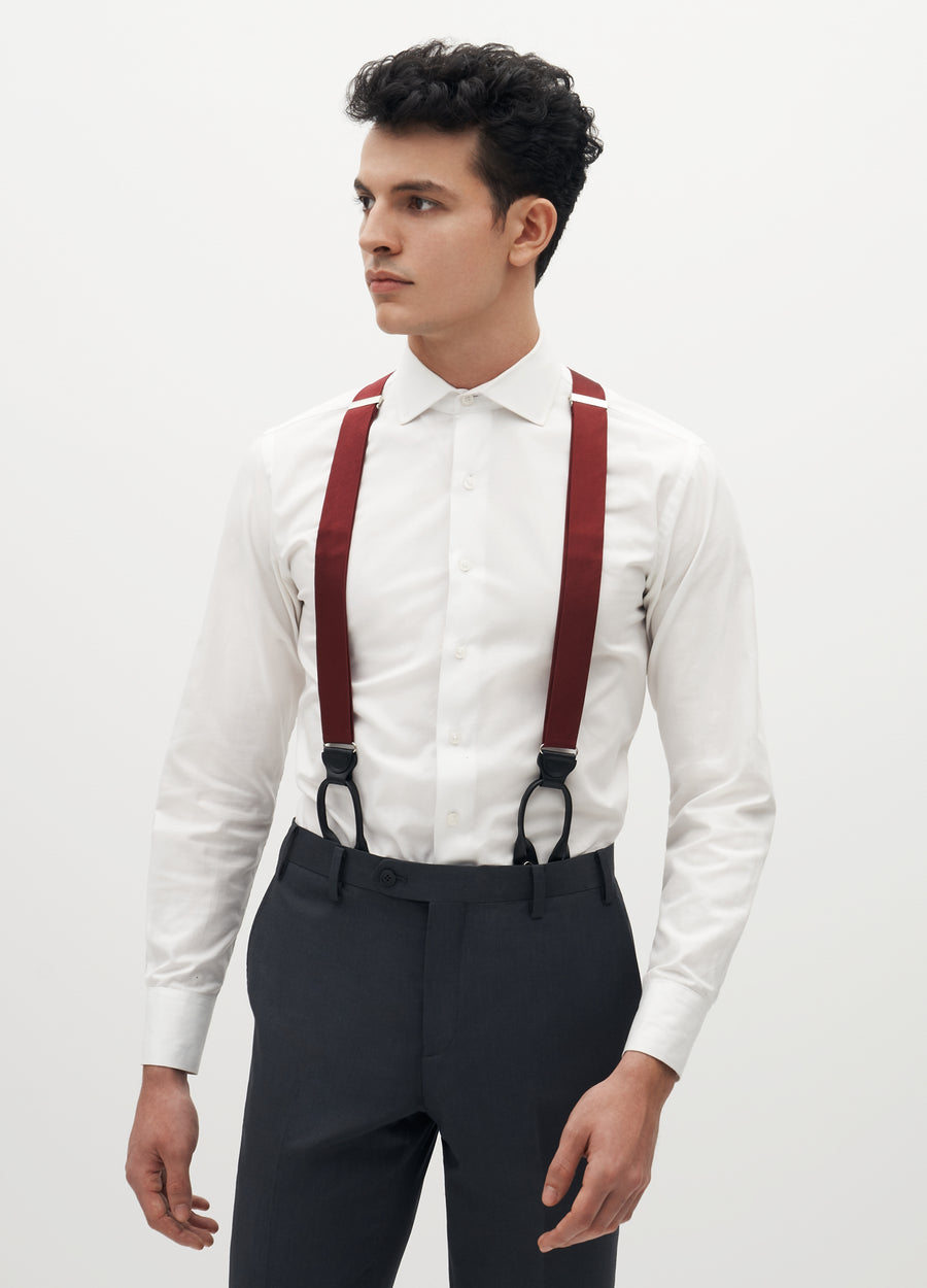 Blush Suspenders, Formal Wedding Suspenders in Blush Pink for Men