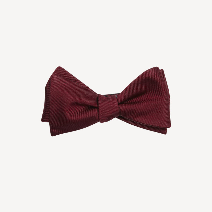 Hand Tied Grosgrain Bow Tie