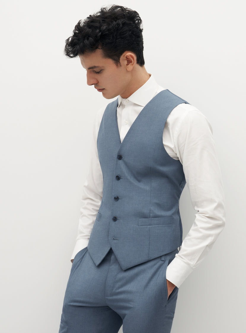 Light Blue Suit Vest