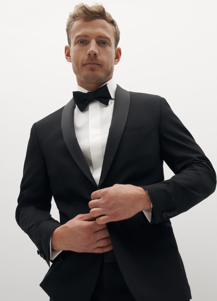 Black Shawl Lapel Tuxedo | Suits for Weddings & Events