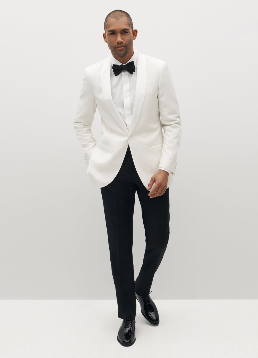 Premium Black Slim Fit Tuxedo Pants with Satin Stripe – Perfect Tux