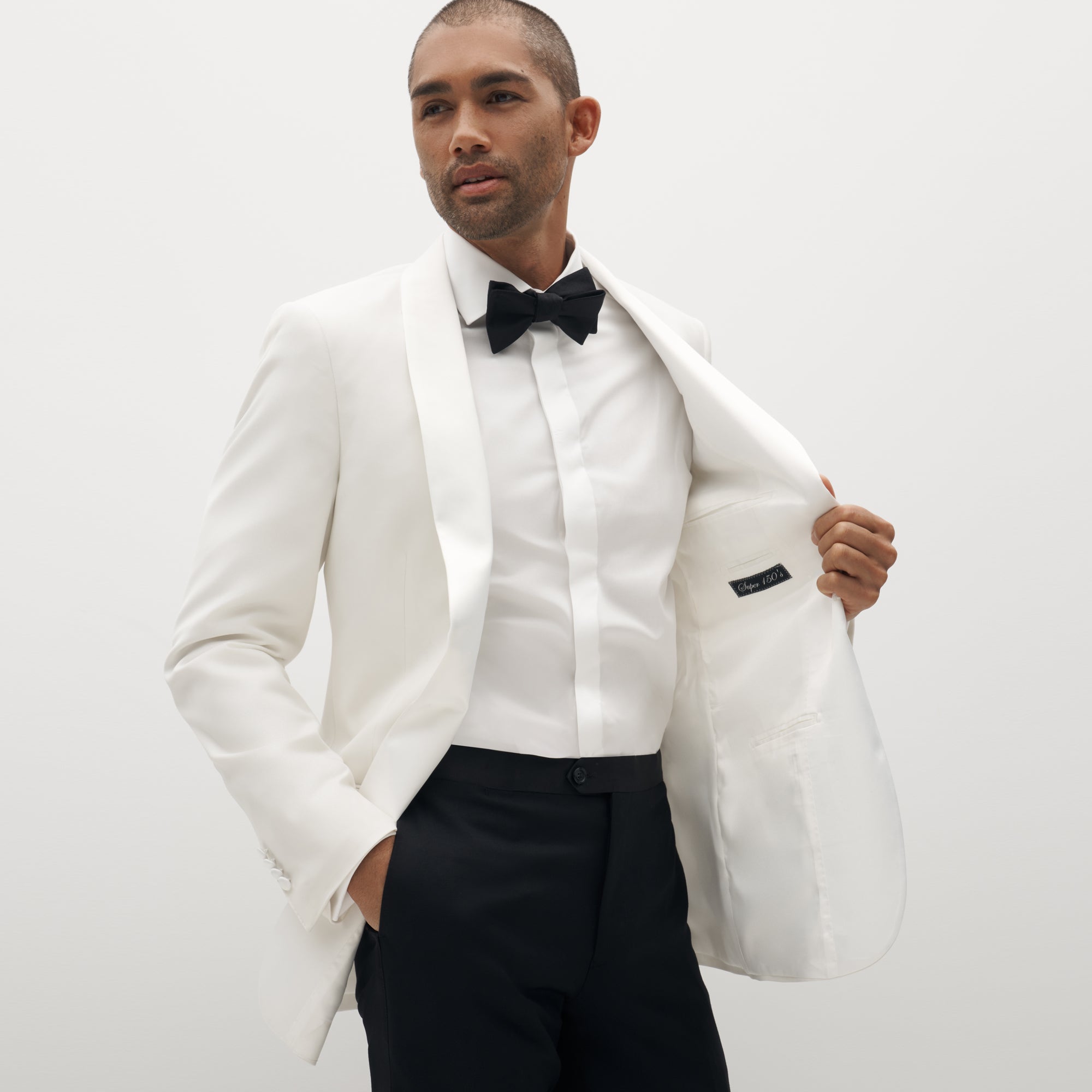 Premium Shawl Lapel White Tuxedo | SuitShop