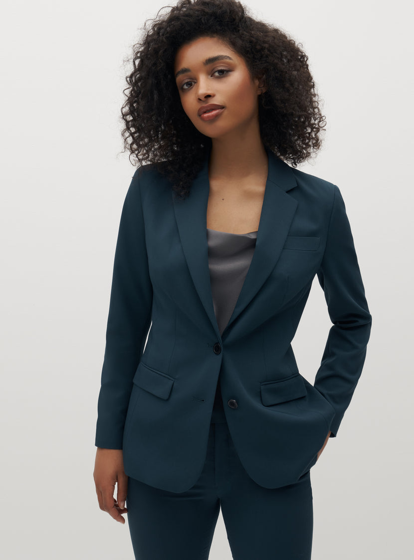 Women's Teal Suit Jacket