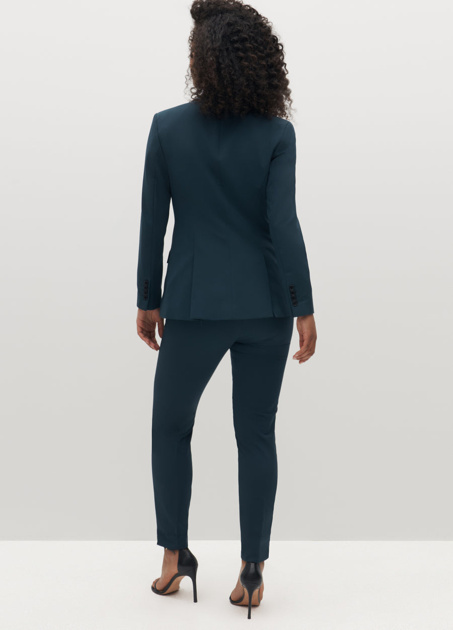 Tailored Jersey Blazer & Self Fabric Belt Trouser Suit | boohoo