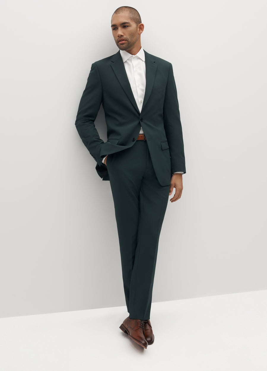 Slim Fit Dark Green Suit Pant