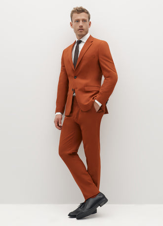 Women's Burnt Orange Suit Jacket