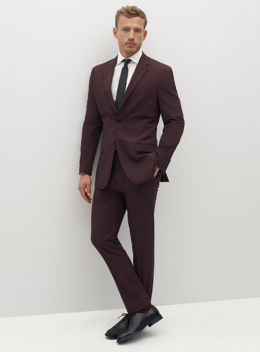Men's Burgundy Suit