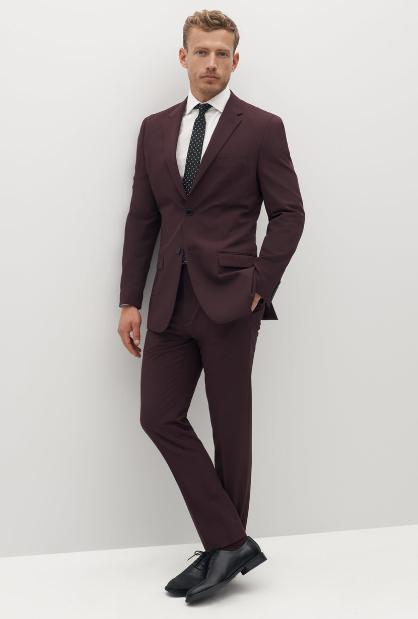 Dolce and Gabbana Men Fall14 Black and Maroon Contrast 3 Piece EU 52 Trim  Suit | eBay