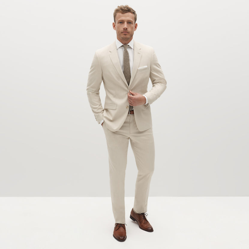 Men's Tan Suit Jacket