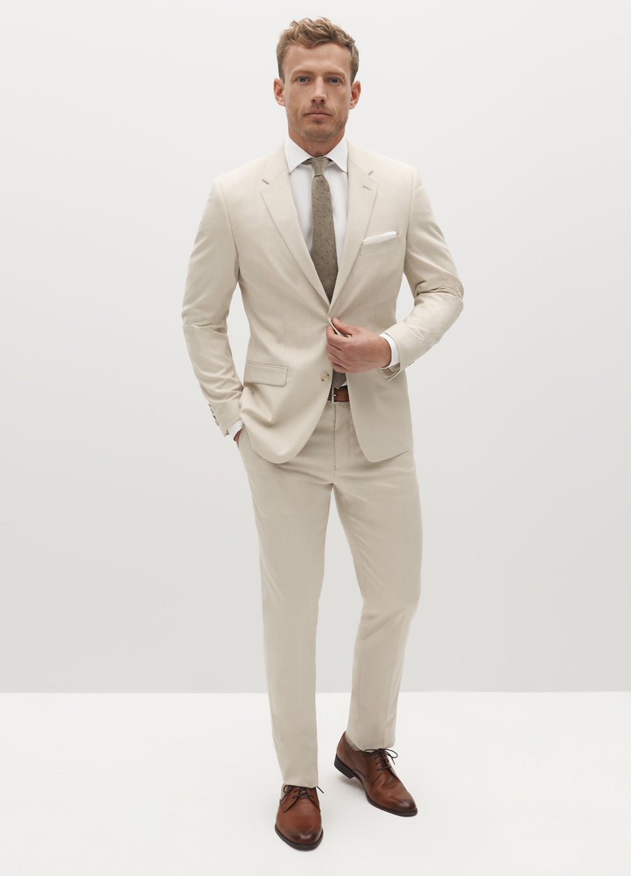 New Look relaxed fit suit pants in brown