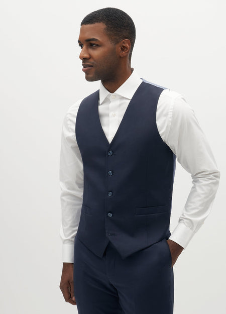 Navy Blue Suit Vest | Vests for Weddings & Events