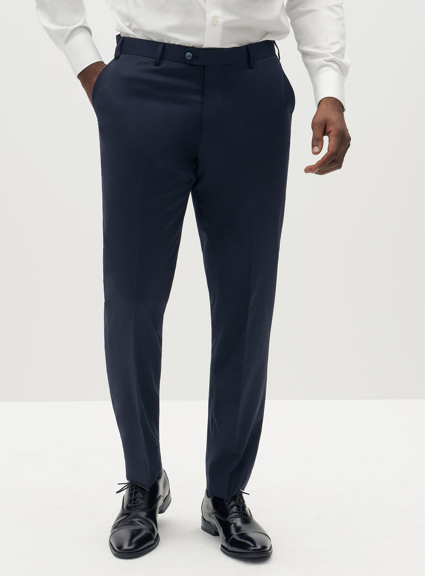 Men's Navy Blue Suit Pants