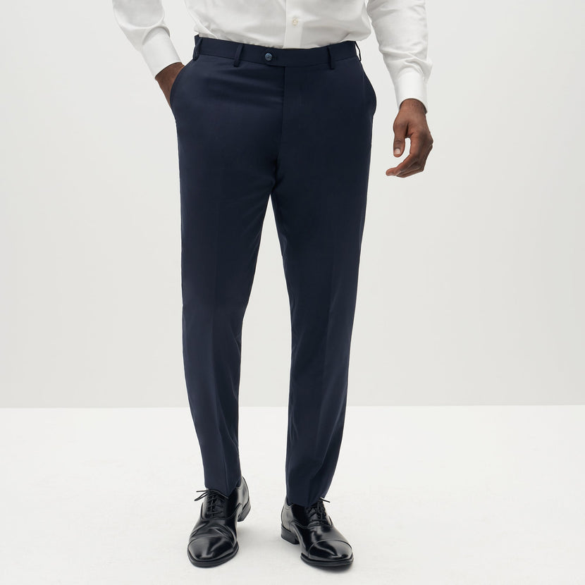 Men's Navy Blue Suit Pants