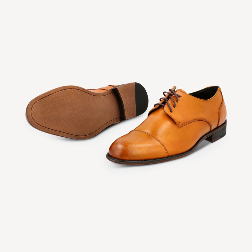 Light Tan Oxford Shoes - SANA - Sale