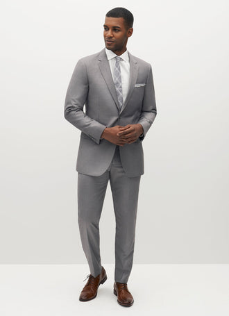 Milroy's Tuxedos - Light Grey Wedding Suit