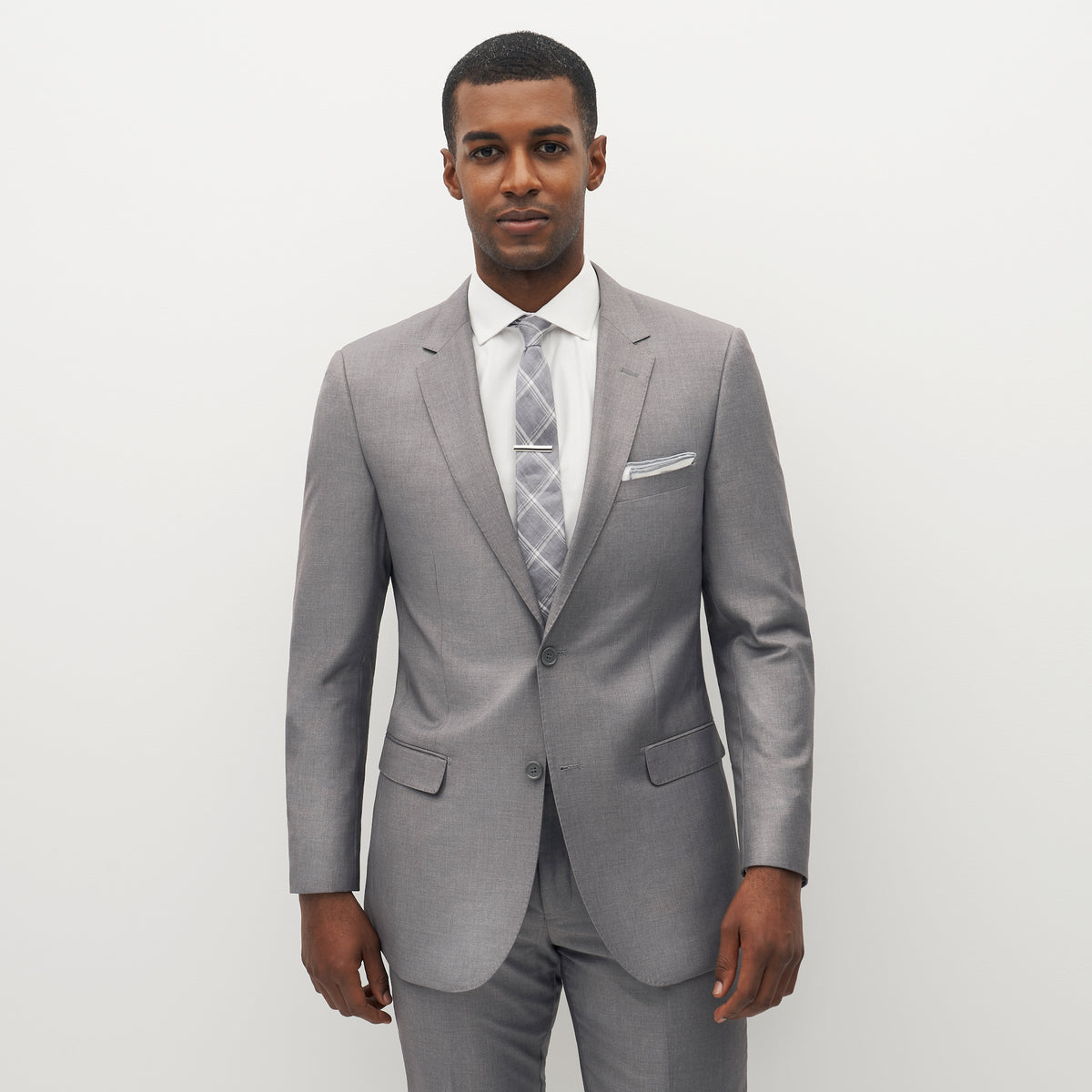 Men's Light Grey Suit - The Groomsman Suit