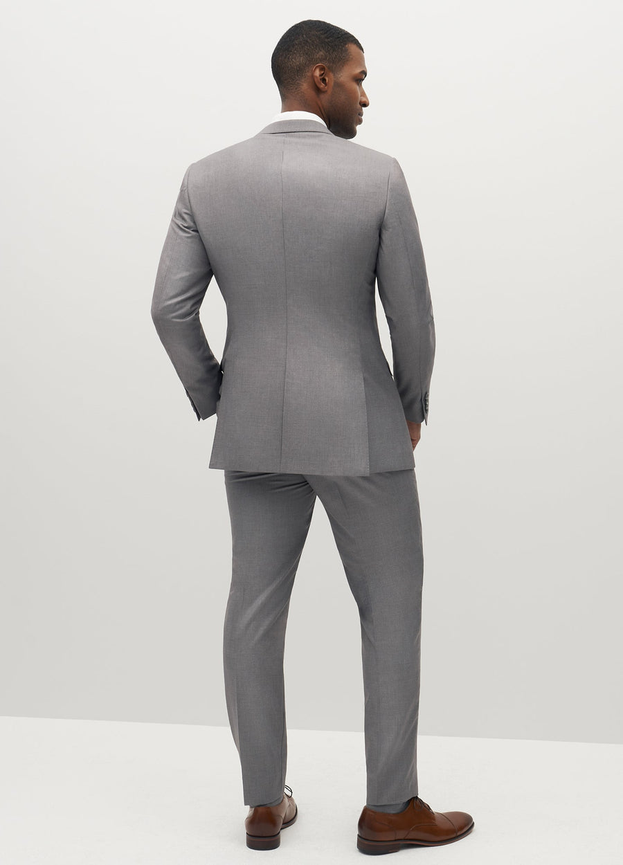 Cotton Trouser Suit in Light Grey colour for Casual Wear
