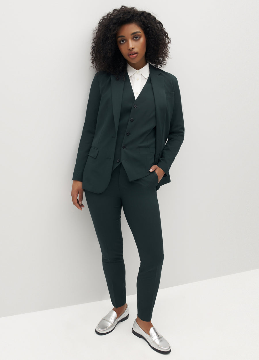Emerald Green Pantsuit for Women, Emerald Formal Pants Suit Set