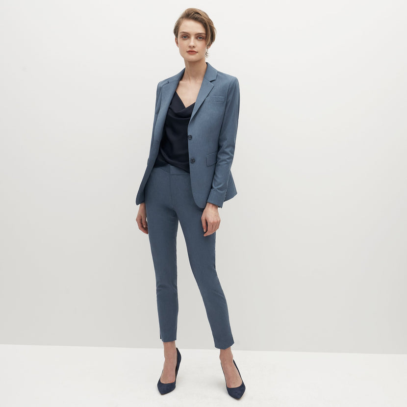 Women's Light Blue Suit Jacket