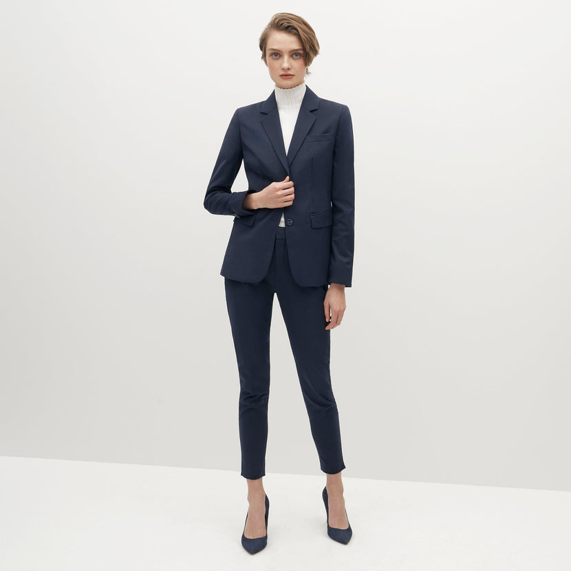 Women's Navy Blue Suit Jacket