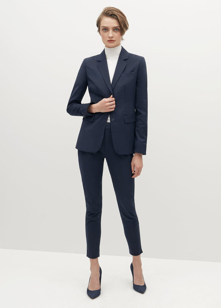 Navy blue suit pants