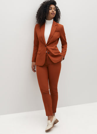 BURNT ORANGE 2 PIECE SLIM FIT SUIT – VARDO