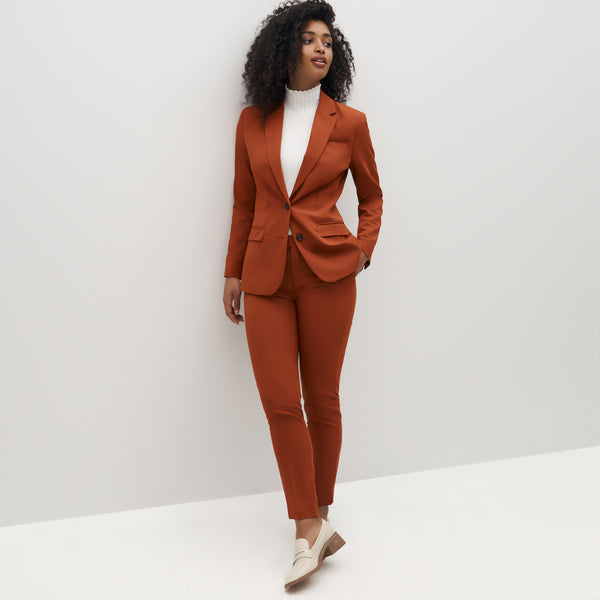 2 piece Sets Beige Pant Suits Women Elegant Business Work Wear Jacket with  Trousers beige pant suit   Formal wear women Stylish work outfits  Suits for women