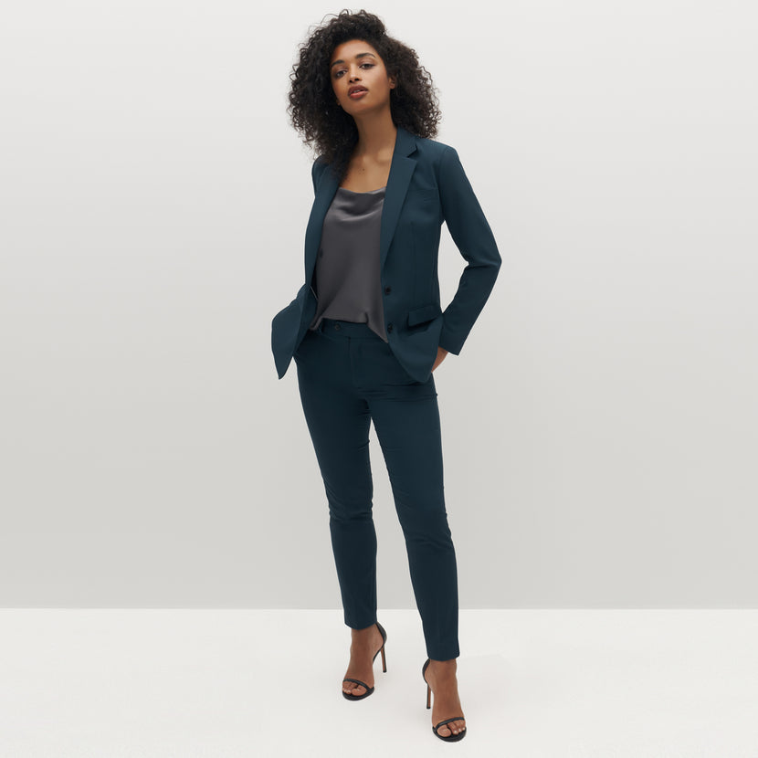 Women's Teal Suit Jacket