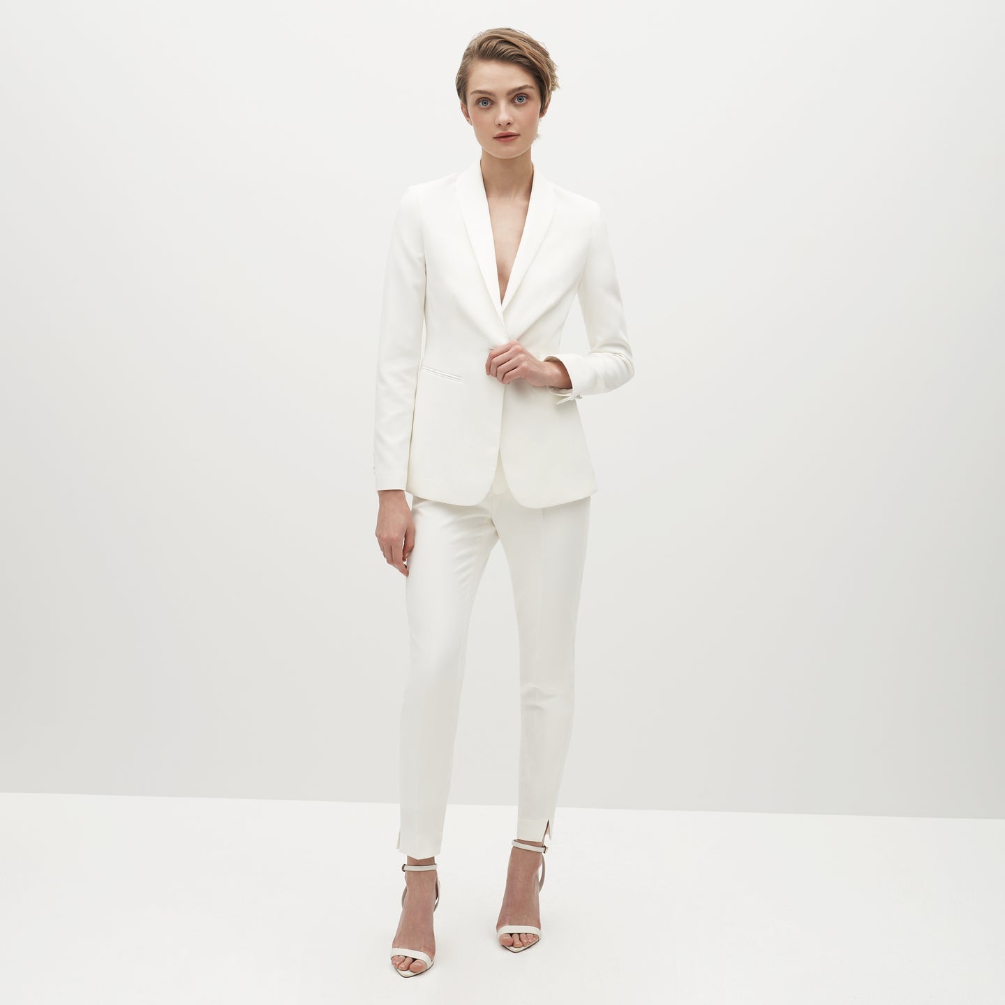 Women's White Tuxedo - The Groomsman Suit