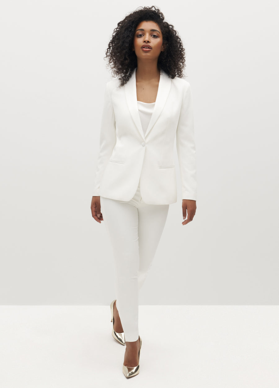 Dunnes Stores | Off-white Savida Scallop Suit Blazer