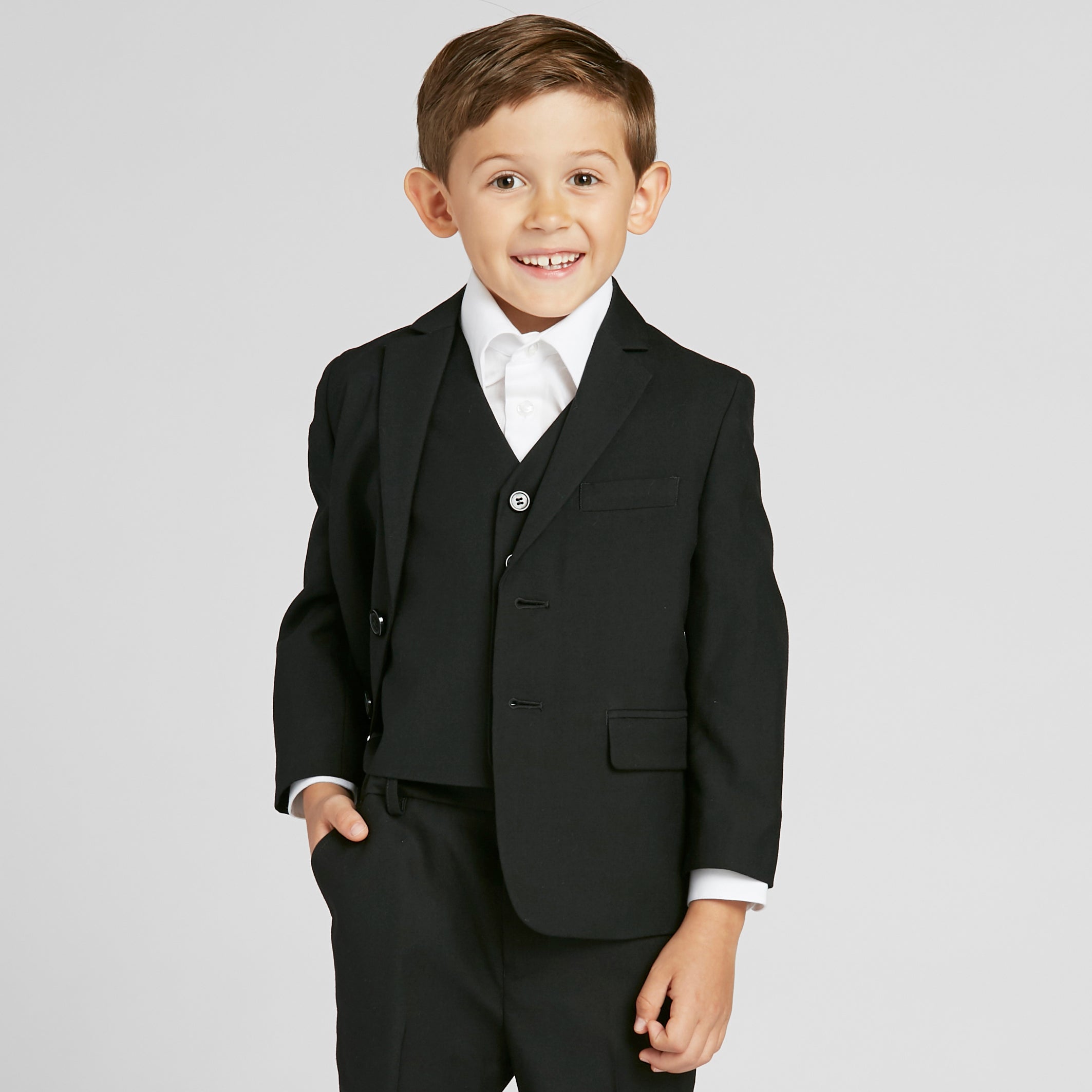 Boy's Black Suit - The Groomsman Suit
