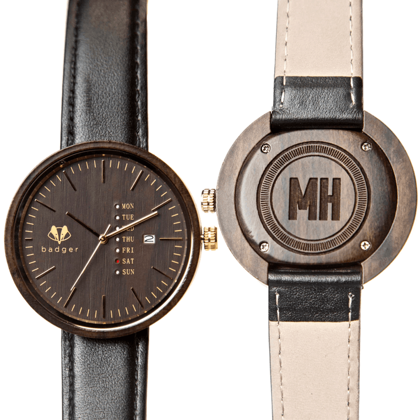 Personalized Sandalwood Black Watch