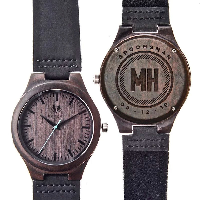 Personalized Sandalwood Classic Watch