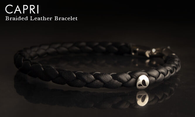 Capri Braided Leather Bracelet