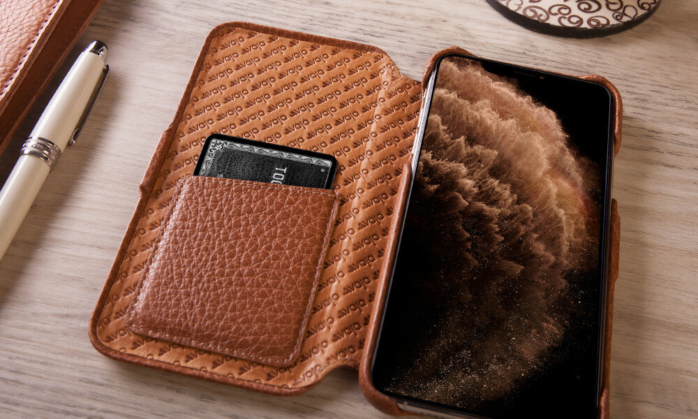 Iphone 11 Pro Max Leather Wallet Folio | semashow.com