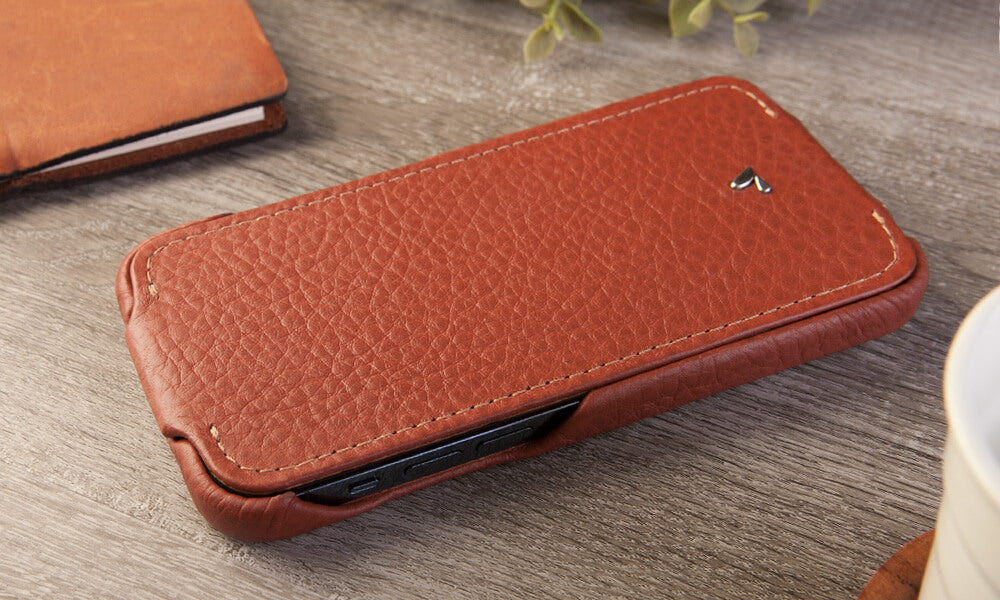 Customizable Top iPhone 12 & 12 Pro leather case with MagSafe