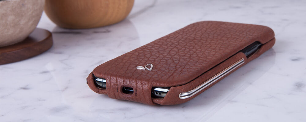 Custom Top Silver iPhone 11 Pro Leather Case