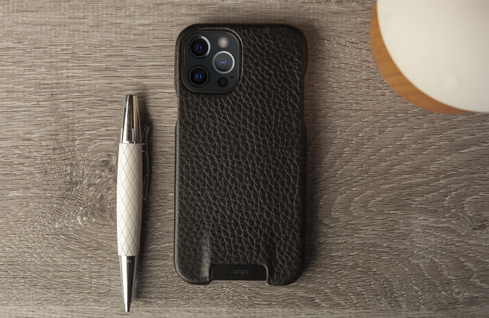 Customizable Grip iPhone 12 pro leather case