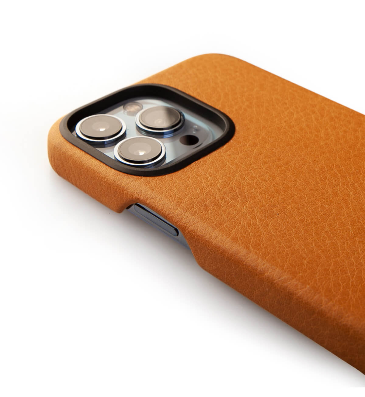 iPhone 14 leather case grip camera ring