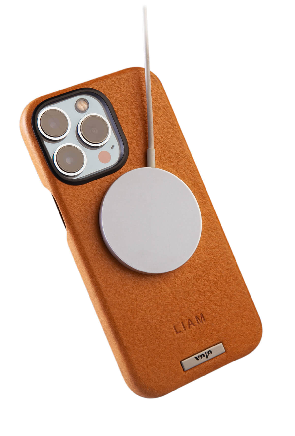 iPhone 14 leather case grip magsafe ready