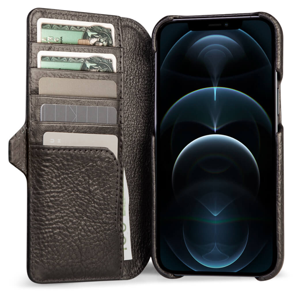 V-Mag iPhone 15 Pro Max leather case + Mini Wallet - Vaja