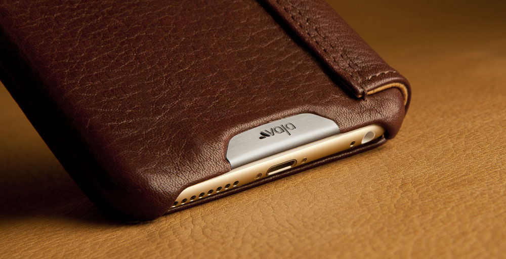 Custom iPhone 6 Plus/6s Plus Leather Wallet Case Natural Leather Wallet - Vaja