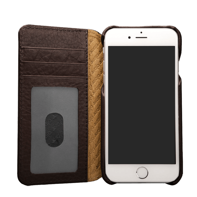 Theseus Voorstel Uitreiken iPhone 6/6s Leather Wallet Case handcrafted in natural leather - Vaja