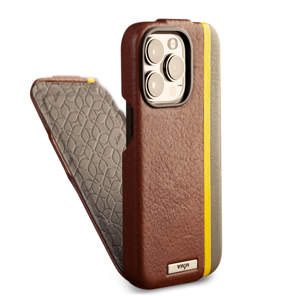 New signature Crossbody leather case for iPhone 14 Pro Max - Vaja